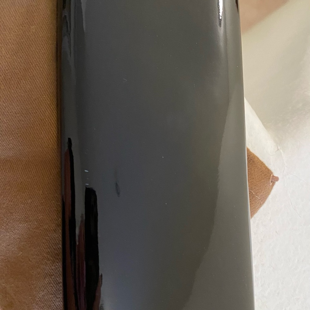 GUCCI Patent Leather Black Romy Clutch Wallet, mint with FREE silver waist belt! - Picture 8 of 13